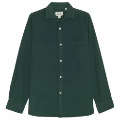 Hartford Chemise Paul Pat Velours Côtelé | Vert sapin Clearance