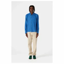 Edmmond Studios Chemise Plain Lin | Bleu Outlet