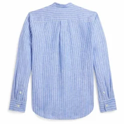 Ralph Lauren Chemise Rayure Lin | Bleu