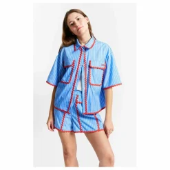 Enfant Indee Chemise Rayures Bords Contrastés Suraya |