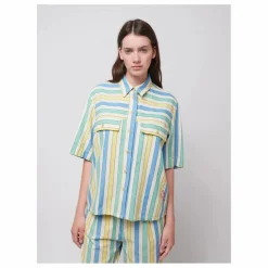 Discount Bobo Choses Chemise Rayures Coton Bio et Recyclé - Collection Femme | Bleu