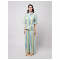 Discount Bobo Choses Chemise Rayures Coton Bio et Recyclé - Collection Femme | Bleu