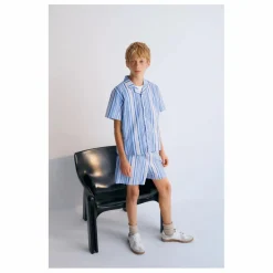 the new society Chemise Rayures Tebas | Bleu ciel Discount