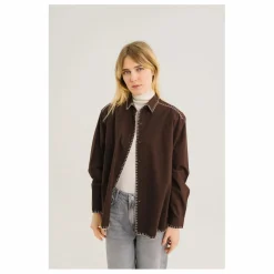 Sacrécoeur Chemise Siena Talis Brodée | Marron Online