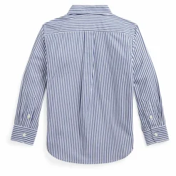 Ralph Lauren Chemise Sport Logo Rayée | Bleu marine Hot