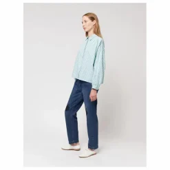 Hot Bobo Choses Chemise Vichy Seersucker - Collection Femme | Bleu turquoise