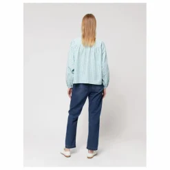 Hot Bobo Choses Chemise Vichy Seersucker - Collection Femme | Bleu turquoise