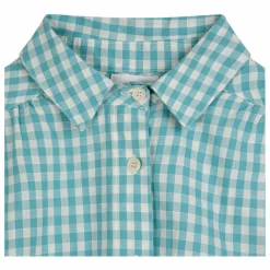 Hot Bobo Choses Chemise Vichy Seersucker - Collection Femme | Bleu turquoise