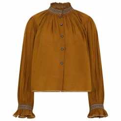 Outlet CORD Chemisier Elsa Brodé | Vert kaki