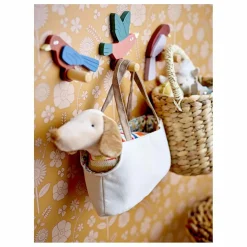 Bloomingville Mini Doudous, Peluches|Doudous Et Peluches|Chien Hilena et son panier