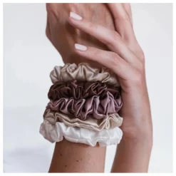 Femme Emily's Pillow Accessoires Cheveux|Chouchous en soie - Lot de 5 |