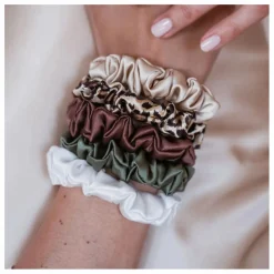 Femme Emily's Pillow Accessoires Cheveux|Chouchous en soie - Lot de 5 |