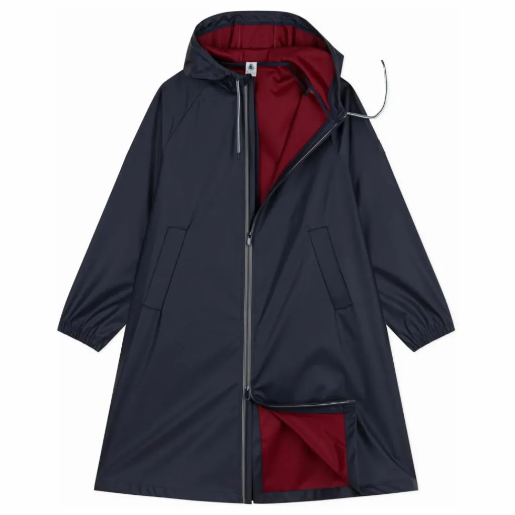Femme Petit Bateau Manteaux, Parkas|Ciré Long Bicolore Fibres Recyclées |
