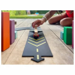 Waytoplay Circuit d'aéroport Runway avec 1 avion - 8 pièces