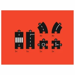 Waytoplay Circuit Ringroad - 12 pièces Noir