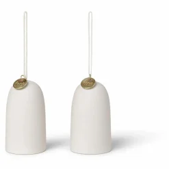 Enfant Ferm Living Décoration De Fête|Cloches de Noël en céramique - Set de 2 |