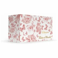 Elhée Coffret biberon en silicone médical et doudou lange Augustin le lapin Toile de Jouy - x Tartine et Chocolat | Rose pêche Discount