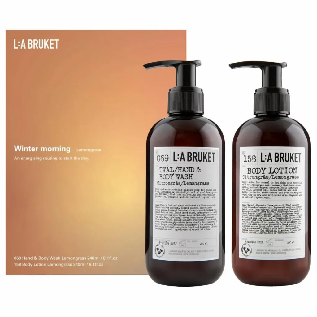 Homme/Femme L:A BRUKET Soins Du Corps|Soins, Wellness|Coffret corps Winter Morning Citronnelle