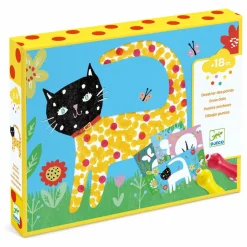 Clearance Djeco Coffret de peintures A petits points Multicolore