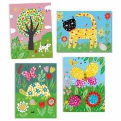 Clearance Djeco Coffret de peintures A petits points Multicolore