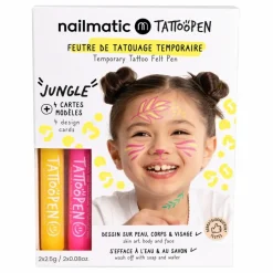 Nailmatic Kids Coffret Kit duo feutre de tatouage Tattoopen Jungle Non teinté Online