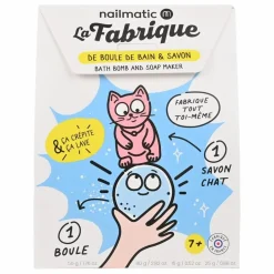 Outlet Nailmatic Kids Coffret La Fabrique de savons et de bombes de bain - 1 savon et 1 bombe | Bleu