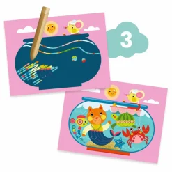 Discount Djeco Coffret multi-activités Chat et ses amis Multicolore