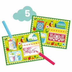 Discount Djeco Coffret multi-activités Chat et ses amis Multicolore