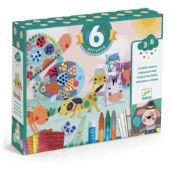 Djeco Coffret multi-activités Les animaux et leurs maisons Multicolore Outlet