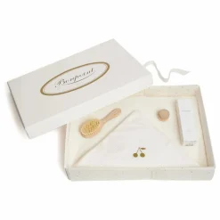 Clearance Bonpoint Coffret Naissance Cape de Bain Brosse et Huile Naturel