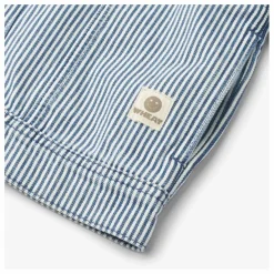 Wheat Collaboration x Pernille Teisbæk - Veste Denim Vive Rayures Coton Bio | Bleu ciel Online