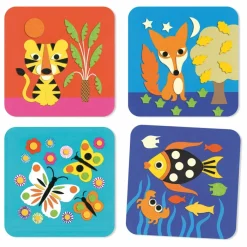 Djeco Collage en feutrine Douce nature Multicolore Sale