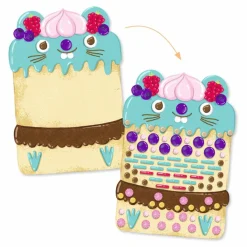 Djeco Collages Cakes et Bombecs Multicolore Online