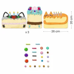 Djeco Collages Cakes et Bombecs Multicolore Online