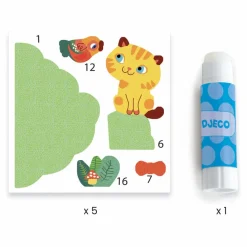 Djeco Collages des petits Copains au jardin