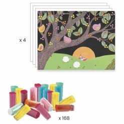 Djeco Collages des petits Explosion de pompons