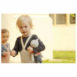 Hot Silly Silas Collants à Bretelles Coton Bio | Ecru