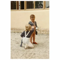 Hot Silly Silas Collants à Bretelles Coton Bio | Ecru