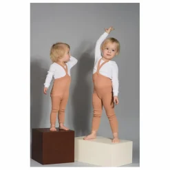 Clearance Silly Silas Collants à Bretelles Coton Bio Sans Pieds | Marron glacé