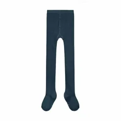 Gray Label Collants Coton Bio | Bleu gris Discount
