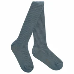 Bonpoint Collants Côtelés Thomina | Bleu céladon