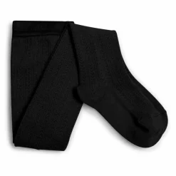 Collégien Collants en laine mérinos Angélique | Noir