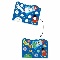 Best Djeco Coloriage à l'eau Caché dans le ciel Multicolore