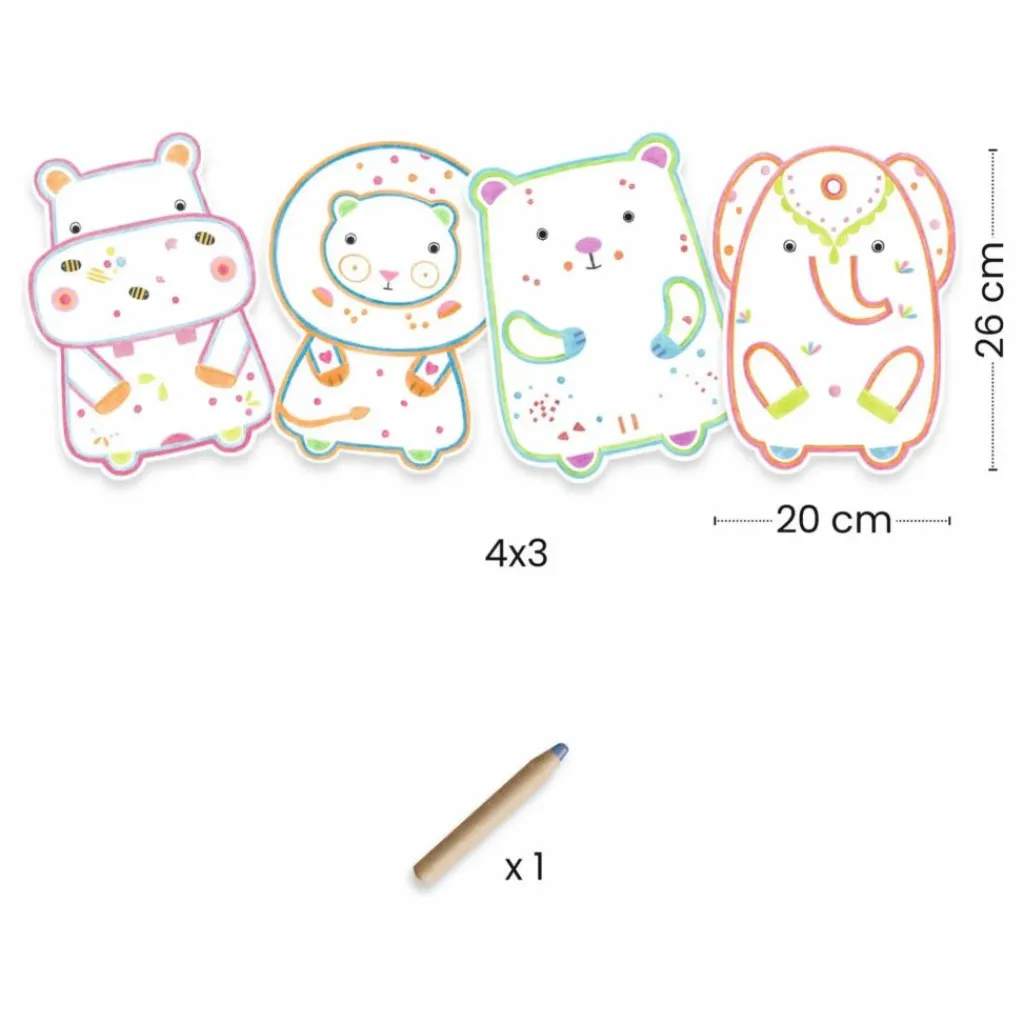 Djeco Coloriage Animaux sauvages