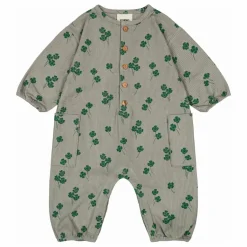 Hot Studio Bohème Combinaison Big Papi Trèfles Velours Côtelé Coton Bio | Gris