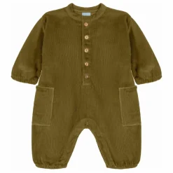 Studio Bohème Combinaison Big Papi Velours Côtelé Coton Bio | Vert kaki Clearance