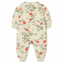 garbo&friends Combinaison Coton Bio Roses | Ecru