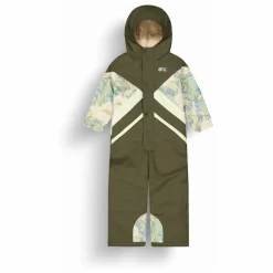 Picture Combinaison de Ski Snowy Fleurie Fibres Recyclées | Vert kaki Hot