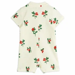 Mini Rodini Premières Tenues|Bodies, Combinaisons|Combinaison Fleurie Coton Bio |