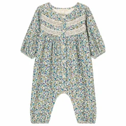 Online Louise Misha Combinaison Lilanya Fleurie Velours Fin | Bleu